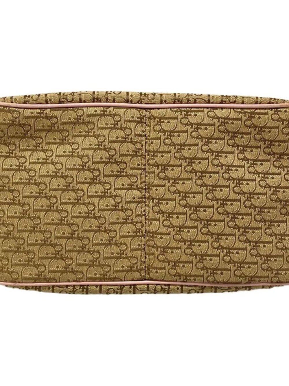 DIOR/ChristianDior Street Chic Beige Dark Brown Light Pink Jacquard Leather - Picture 5 of 15